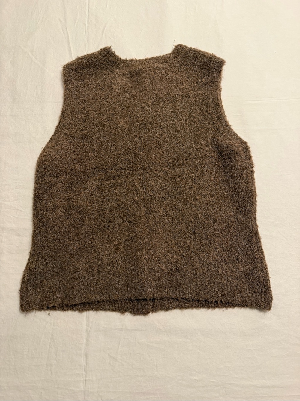 Rachel Zoe Button Front Sweater Vest XL Brown - Picture 2 of 8
